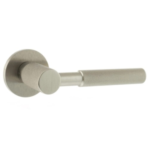 MASON KNURLED LEVER HANDLE ON ROUND ROSE